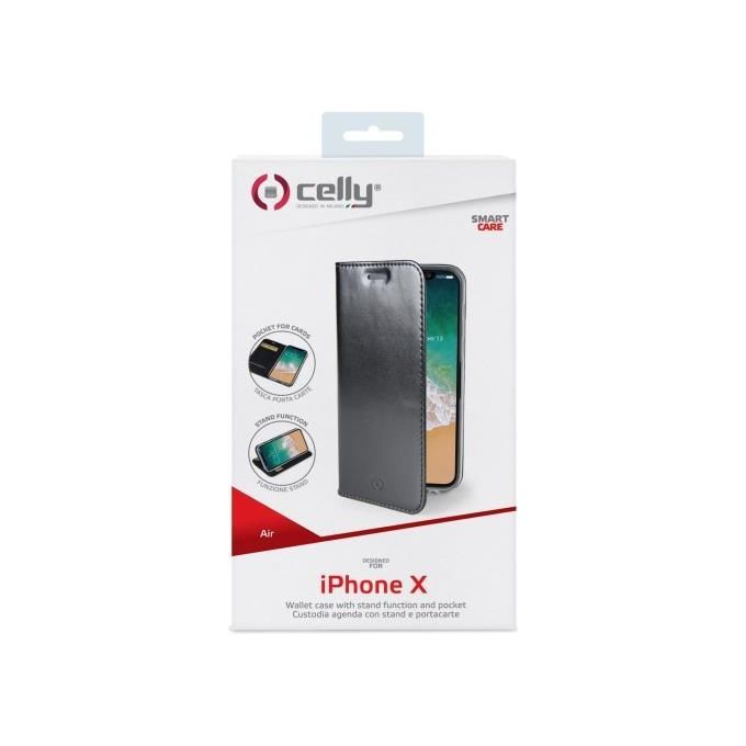 Celly AIR900BK Air Case per iPhone X Nero