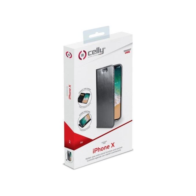 Celly AIR900BK Air Case per iPhone X Nero