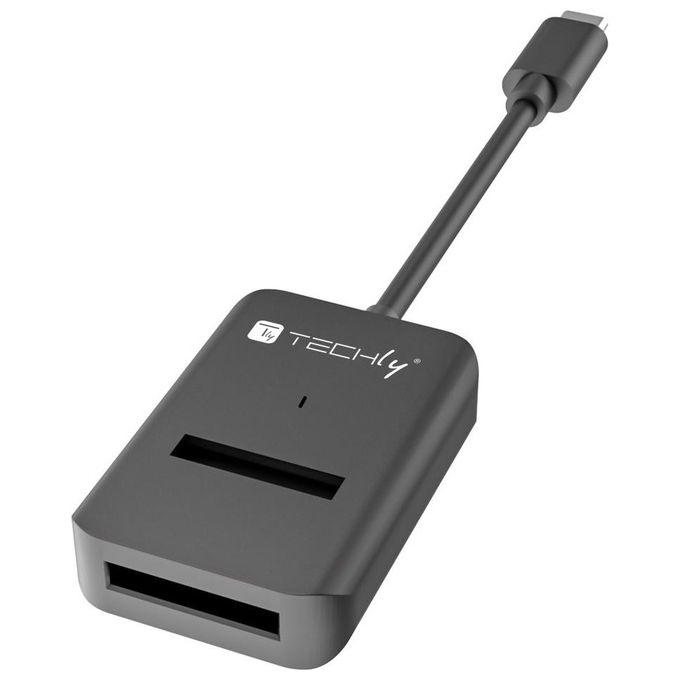 Techly 368055 Adattatore SSD USB-C NVMe SATA M.2 10 Gbps 2230 2242 2260 2280 22110 colore Nero