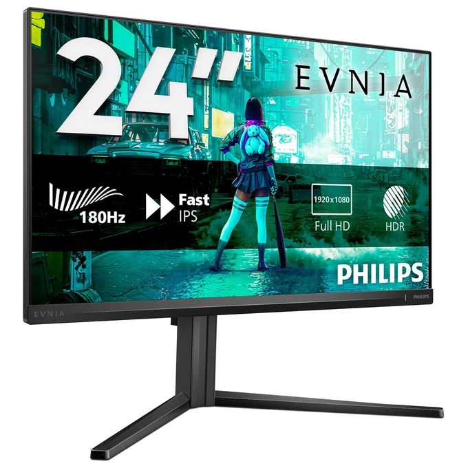 Philips 24M2N3200A Evnia Monitor Gaming 23.8'' IPS Full HD 1920x1080 180Hz 0.5ms AMD FreeSync Premium G-Sync colore Nero