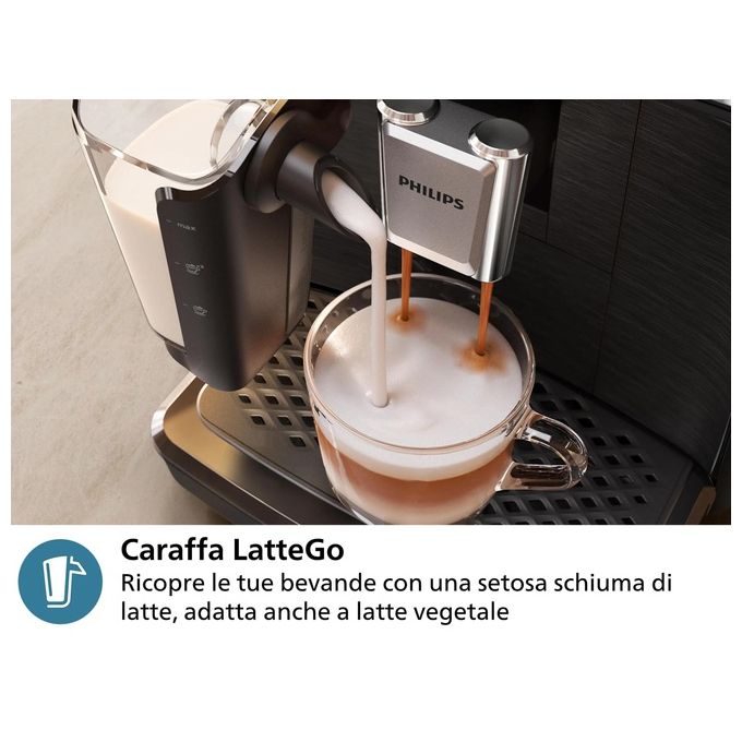 Philips EP2334-10 Series 2300 Macchina da caffe' Superautomatica LatteGo 1.1 L 15 bar 1500 W colore Nero
