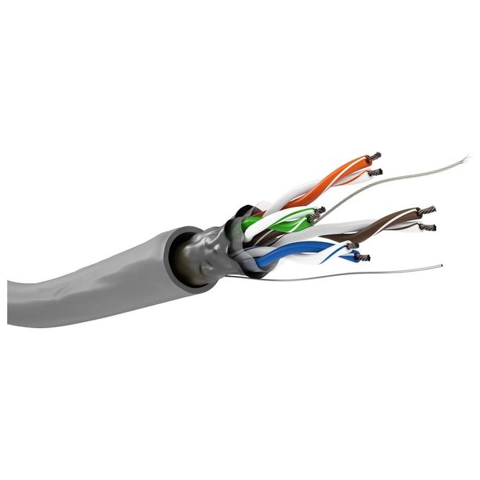 Ednet matassa 305 mt cavo cat 5e flessibile utp cca