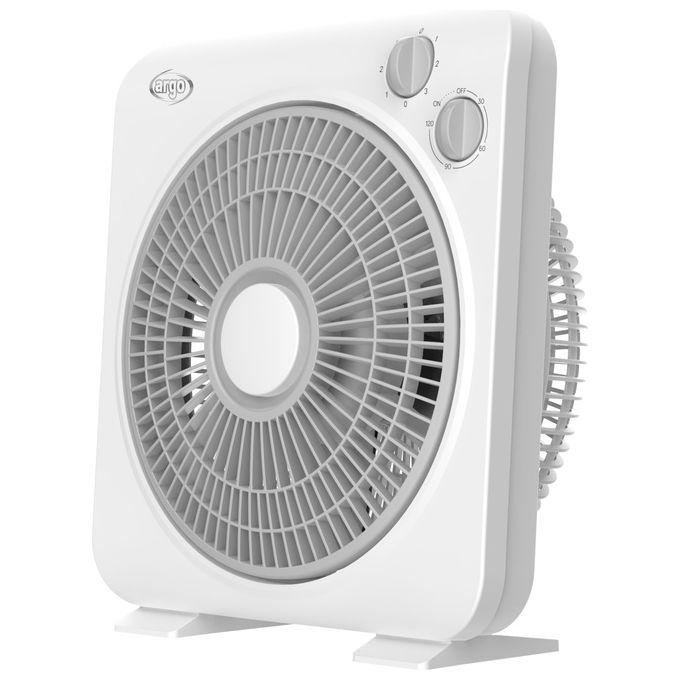 Argoclima BOXY Ventilatore Box 5 pale 25 cm 3 velocita' Timer 50 W colore Bianco