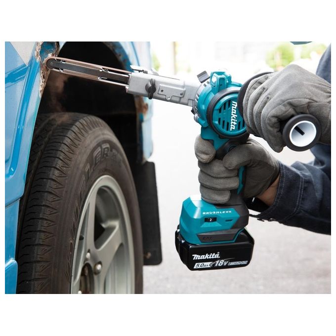Makita DBS180Z Lima a Nastro 18 V con Motore Brushless e Velocita' Variabile 600-1700 m-min colore Nero
