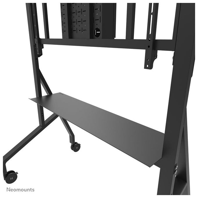 Neomounts FL50-575BL1 Carrello TV per schermi 65-115 pollici portatile con regolazione manuale altezza 10 cm e capacita' 125 Kg colore Nero