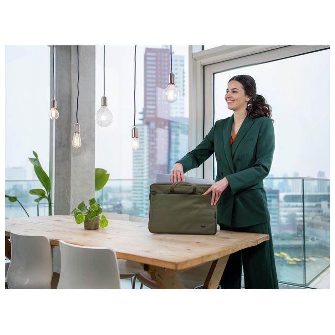 Trust Bologna Borsa per Notebook 16'' Valigetta Ventiquattrore Verde