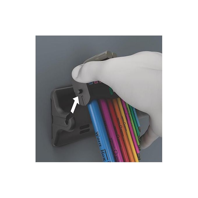 Wera 950-9 Hex-Plus Multicolour Assortimento di 3 Chiavi a L