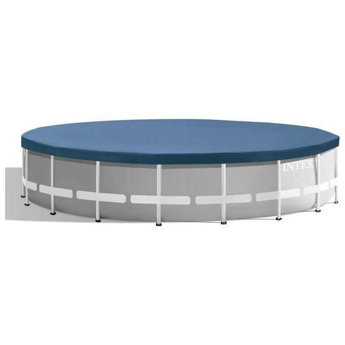 Intex Piscina Fuori Terra Rotonda Prisma Frame 549x122 cm Grigio con Accessori