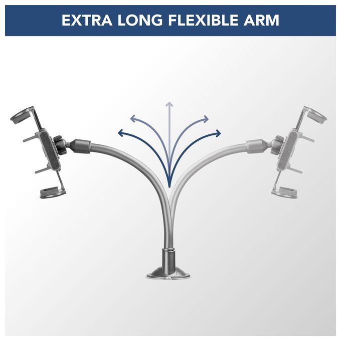 Cellular Line Hug Flexi XL Universal Supporto smartphone da auto con fissaggio a ventosa