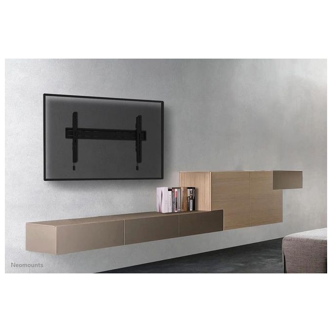 Neomounts WL30S-850BL18 Supporto TV a Parete Fisso per Schermi 43''-86'' VESA 100x100-800x400 mm Regolazione Altezza 0-20 mm Distanza dal Muro 3.3 cm colore Nero