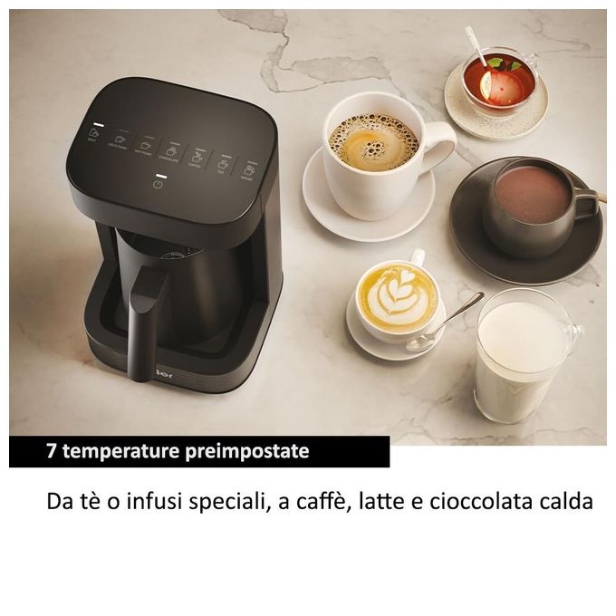 Haier Multi Beverage I-Master Serie 5 Nero Salvaspazio 3 in 1 6 Programmi Automatici
