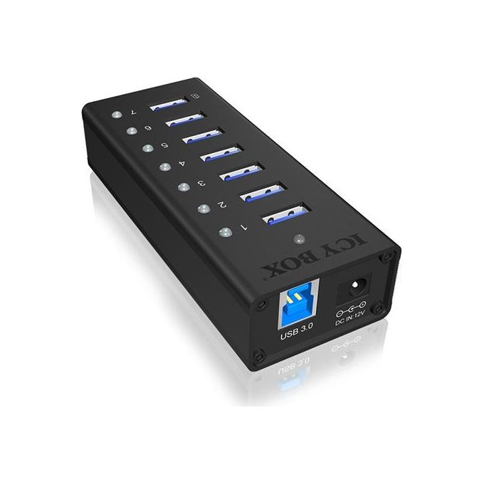 Icy Box IB-AC618 Hub Usb 3.0 a 7 Porte