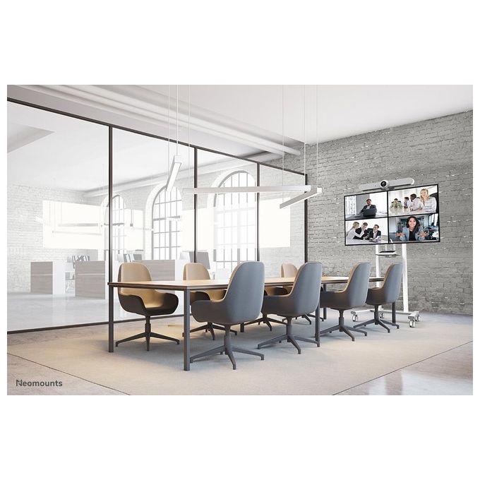 Neomounts FL55-875WH1 MOVE Lift Carrello TV motorizzato 55-100'' 110 Kg certificato TÜV colore Bianco