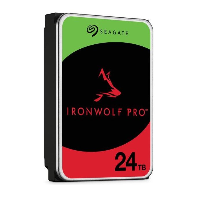 Seagate ST24000NT002 IronWolf Pro Disco Rigido Interno 24 TB 7200 rpm 512 MB Buffer SATA III 3.5'' colore Nero