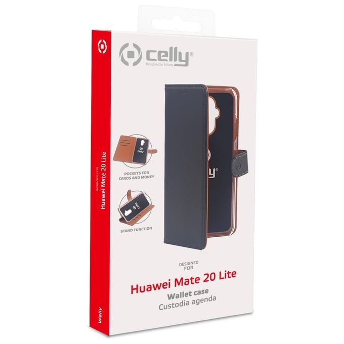 Celly Wally Case per Huawei Mate 20 Lite Nero