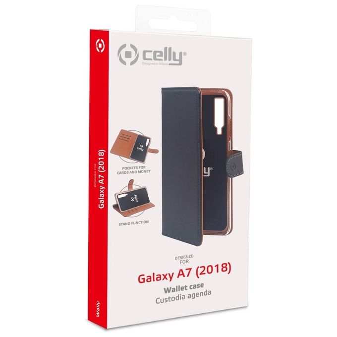 Celly Wally Case per Samsung Galaxy A7 Nero