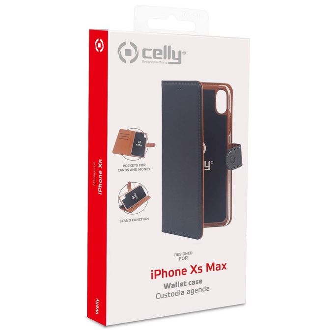 Celly Wally Case per iPhone Xs Max Nero