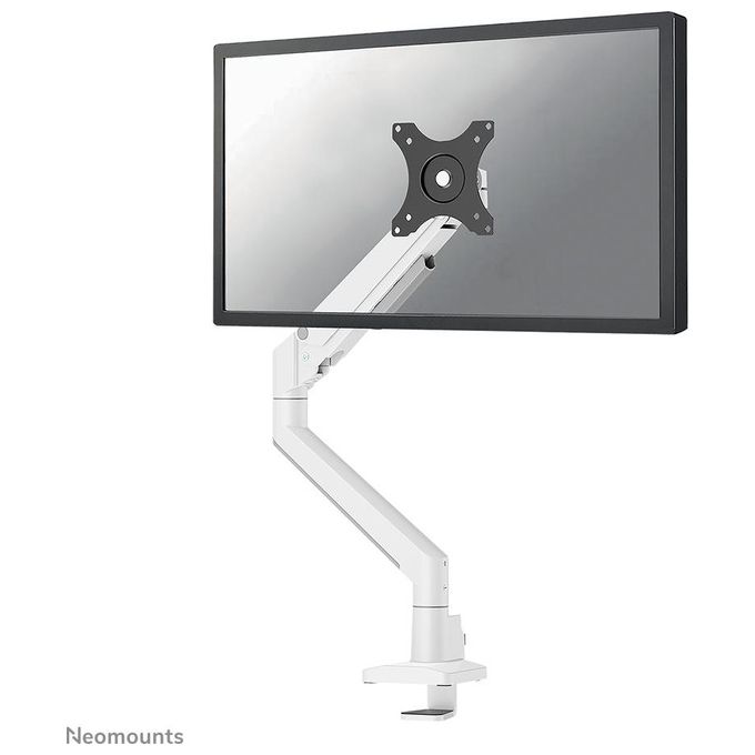 Neomounts W128881660 DS70-250WH1 Supporto da Scrivania per Monitor 17''-35'' Portata 9 Kg Regolazione Altezza 21,5-49,5 cm con Molla a Gas colore Bianco