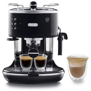 De'Longhi, Macchina Espresso Manuale, Icona Classic, Nero, Acciaio Inox