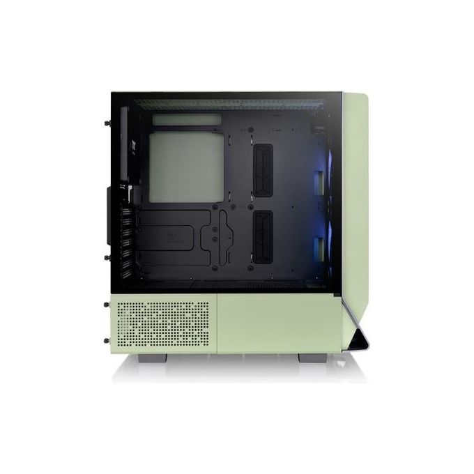 Thermaltake CA-1Y2-00MEWN-00 Ceres 300 TG ARGB Case PC Midi Tower ATX Vetro Temperato 2x 140 mm USB-C colore Verde