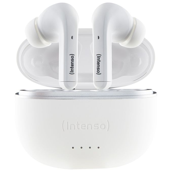 Intenso 3720302 White Buds T302A Auricolari TWS In Ear ANC Bluetooth 5.3 35 ore IPX4 colore Bianco