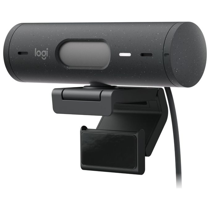 Logitech 960-001422 Brio 500 Webcam Full HD 1080p 60fps USB-C Doppio Microfono 90° colore Grafite