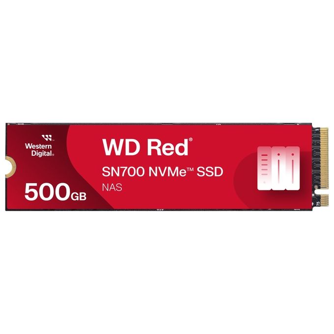 Western Digital WDS500G1R0C Red SN700 SSD M.2 2280 500 GB PCIe 3.0 x4 NVMe per NAS 3430 MB-s