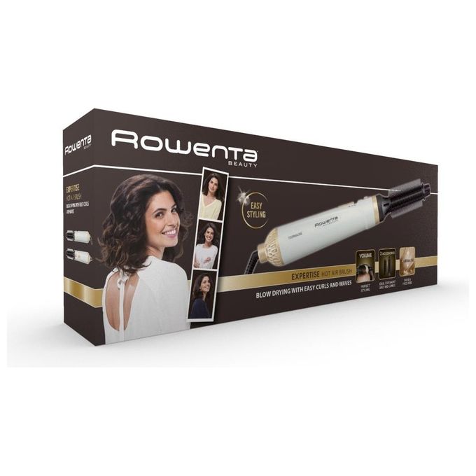 Rowenta CF3910 Fashion Stylist Spazzola ad Aria Calda 300W Ceramica 2 Temperature 1.8 m colore Bianco