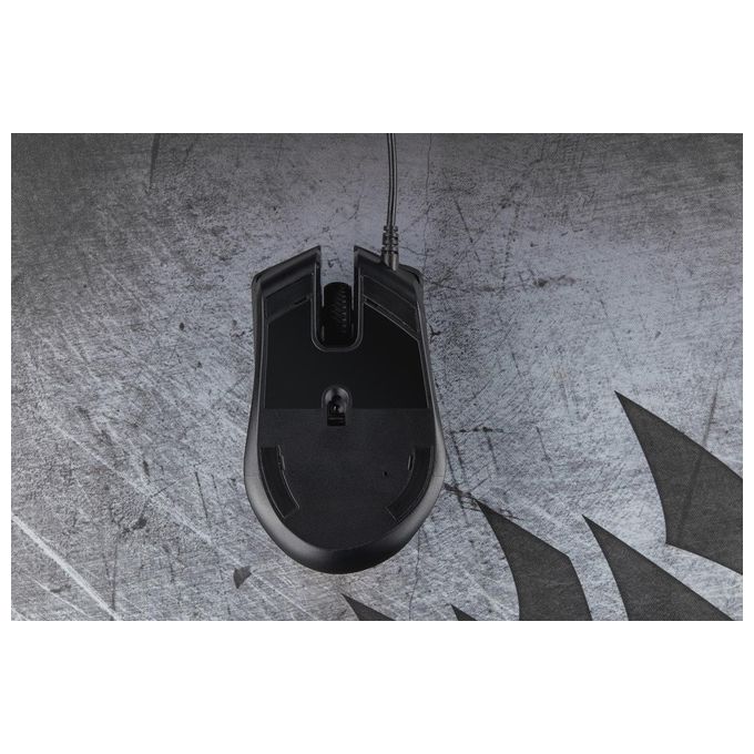 Corsair Harpoon PRO RGB, FPS-MOBA Mouse Gaming Ottico 12000 DPI 6 Pulsanti Programmabili Retroilluminazione LED RGB, Nero
