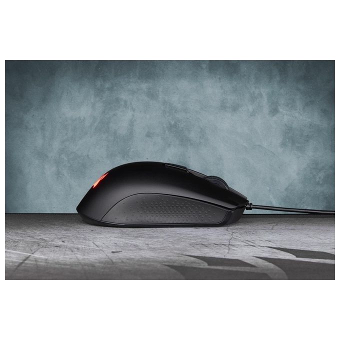 Corsair Harpoon PRO RGB, FPS-MOBA Mouse Gaming Ottico 12000 DPI 6 Pulsanti Programmabili Retroilluminazione LED RGB, Nero