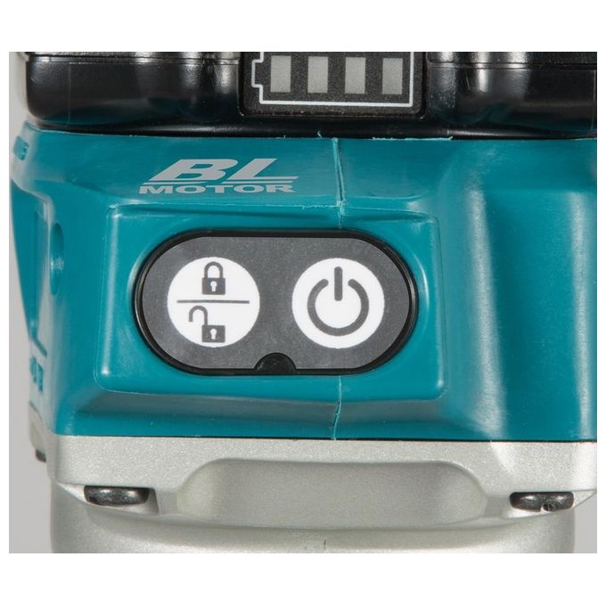Makita DRT50ZJX2 Rifilatore Fresatrice a Batteria 18V Brushless 3 Basi Intercambiabili LED senza Batteria