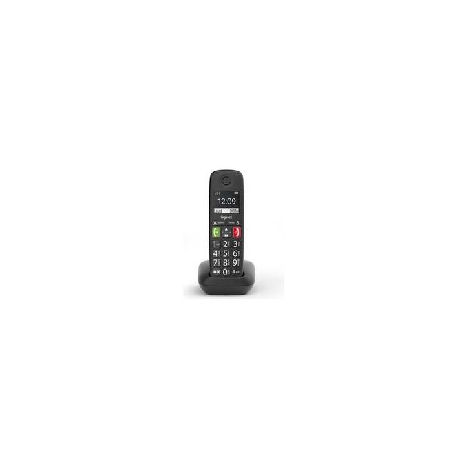 Gigaset E290 Telefono Cordless DECT GAP Vivavoce Babyphone Display 2'' Rubrica 150 Contatti colore Nero