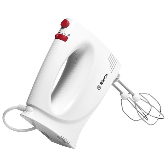 Bosch MFQP1000 YourCollection Sbattitore Manuale 300 W 2 velocita' Turbo fruste in acciaio inossidabile colore Bianco Rosso