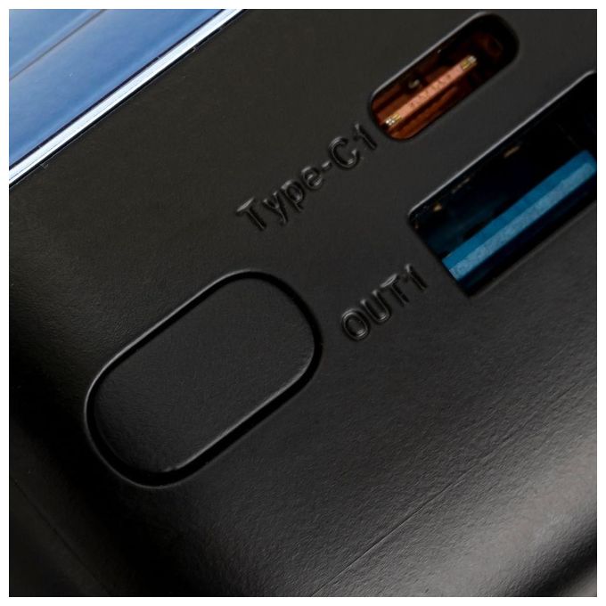 Rivacase VA1080 Powerbank 30000 mAh 65W Power Delivery QC3.0 4 porte Display LCD colore Nero Blu
