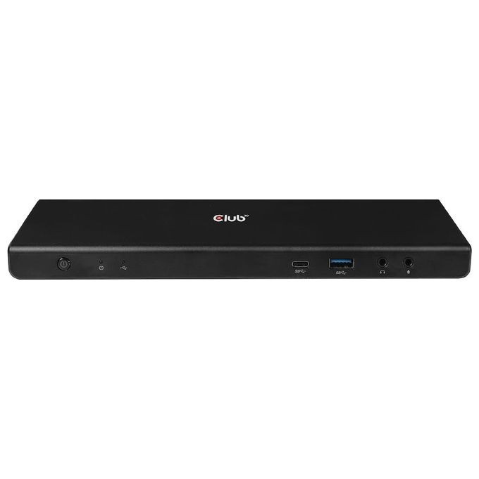 CLUB3D CSV-1562 Docking Station USB 3.2 Gen 1 Type-C con 4 Porte USB-A 3.1 Gen 1 3 Uscite HDMI 2.0 2 DisplayPort 1 Porta Ethernet LAN RJ-45 Gigabit Ricarica Power Delivery 60W colore Nero
