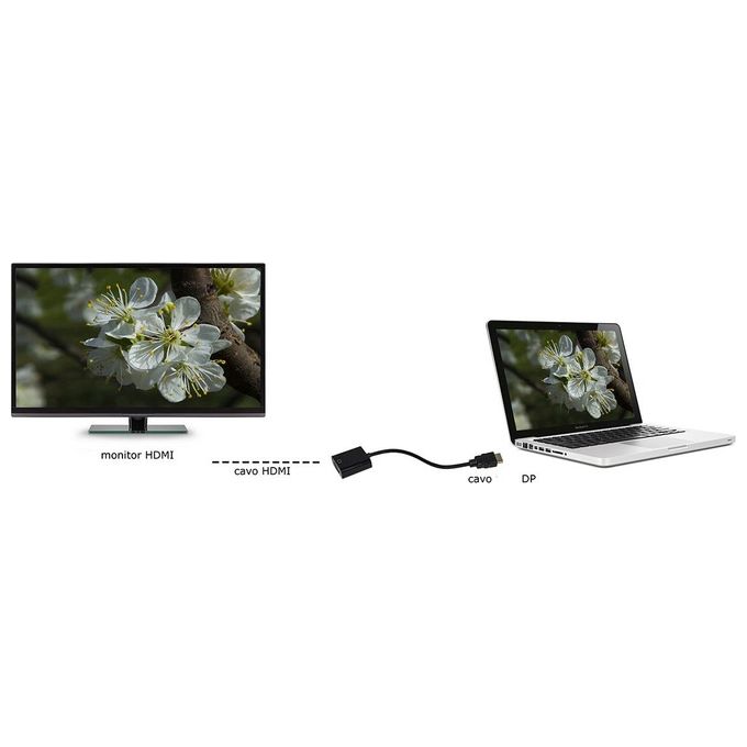 Link adattatore displayport maschio - hdmi femmina 4kx2k