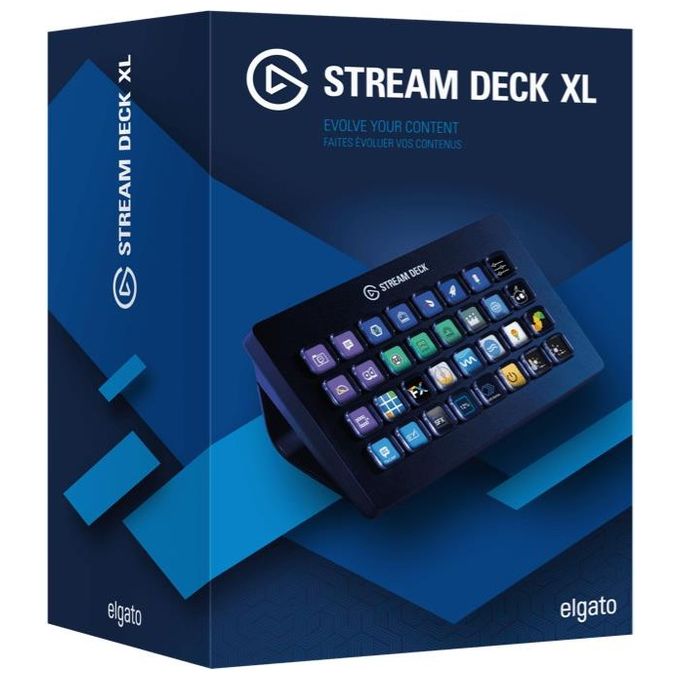 ELGato Stream Deck XL Individuale Controllo Creazione di Contenuti in Diretta con 32 Tasti LCD Personalizzabili