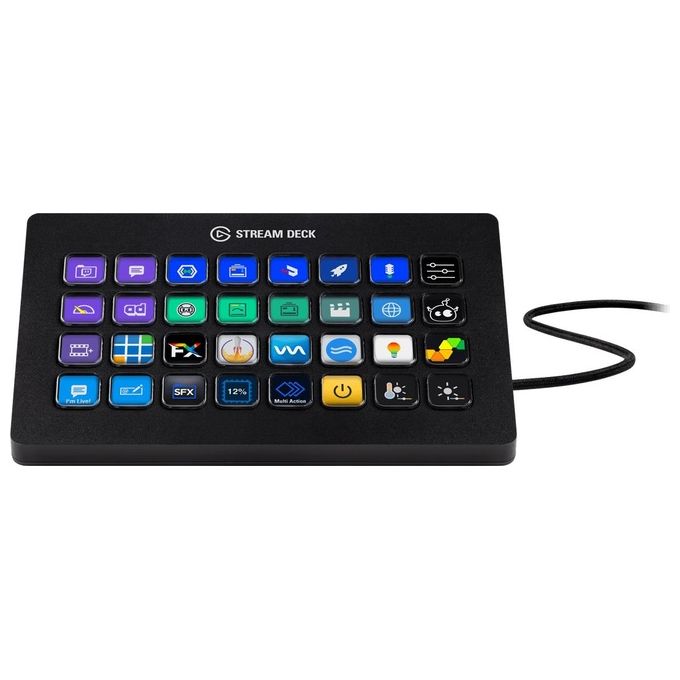 ELGato Stream Deck XL Individuale Controllo Creazione di Contenuti in Diretta con 32 Tasti LCD Personalizzabili
