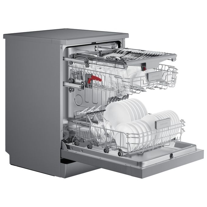 Samsung DW60CG550FSR Lavastoviglie a Libera Installazione 14 coperti Classe D 44 dB Auto Open Aqua Stop (85x60x60 cm) colore Acciaio Inox
