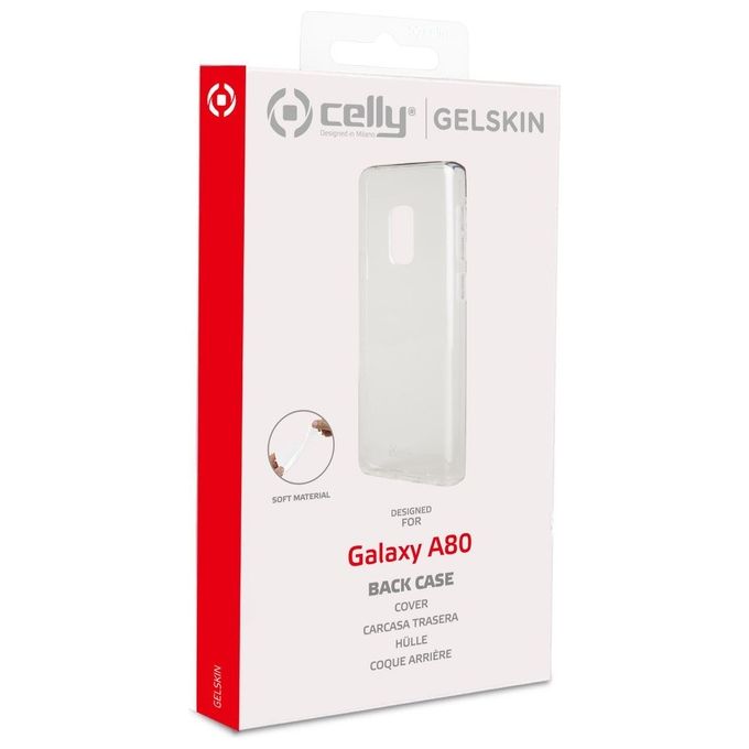 Celly Gelskin Custodia per Samsung Galaxy A80 Trasparente