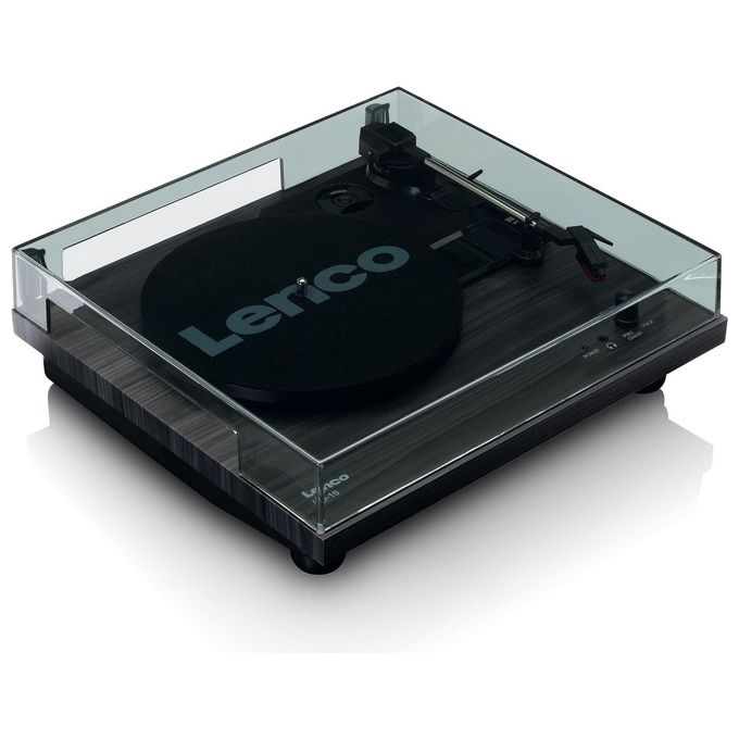 Lenco Giradischi Ls-10 3 Velocita' Diffusore Stereo con Coperchio Nero