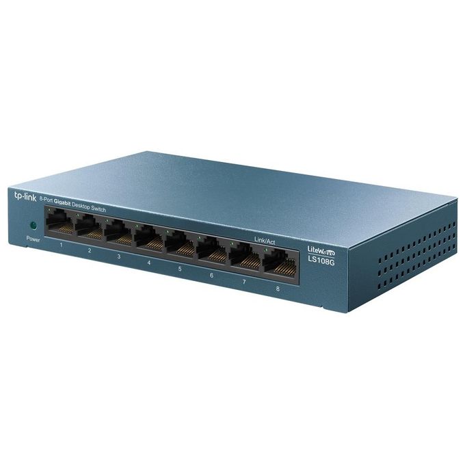 Tp-Link LS108G Switch di Rete Non Gestito Gigabit Ethernet 10-100-1000 Blu