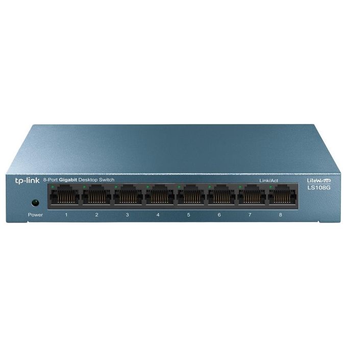 Tp-Link LS108G Switch di Rete Non Gestito Gigabit Ethernet 10-100-1000 Blu