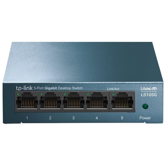 Tp-Link LS105G Switch di Rete Non Gestito Gigabit Ethernet 10-100-1000 Blu