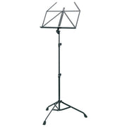 KandM 10700.000.55 Leggio Pieghevole Regolabile da 67.5 a 147 cm con Piano 48.5 x 24 cm Acciaio Nero colore Nero