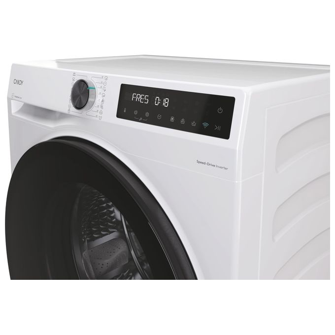 Candy Lavatrice a carica frontale ProWash 550 BP 411BL9-S Lavatrice a carica frontale, Libera installazione, 11 kg, 1400 RPM, Classe A, Bianco, 16 programmi, Controllo remoto avanzato e contenuti extra in App (Wi-Fi + BLUETOOTH), L x P x A (mm) 595x681x8