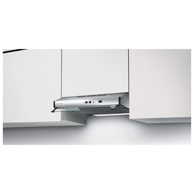 Faber TCH05 SS19A 741 Cappa Incassato Aspirante Classe Energetica D Sottopensile 3 velocita' Portata 285m³-h 90 cm Acciaio Inossidabile 300.0557.495