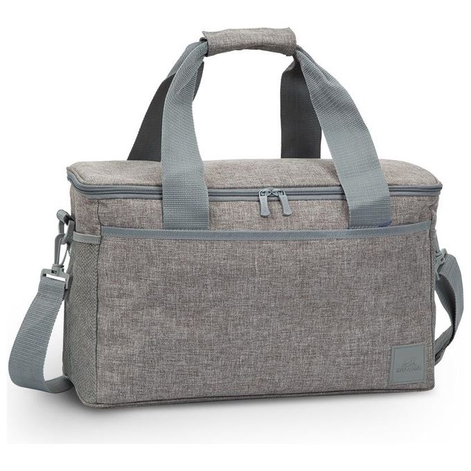 Rivacase Borsa Termica in Poliestere Grigio 23 Litri