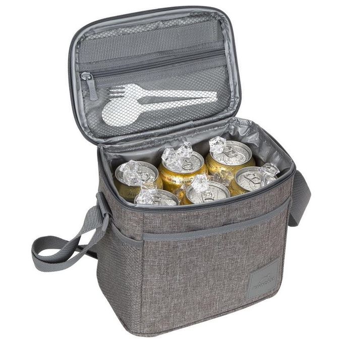 Rivacase TORNGAT Borsa Termica in Poliestere 5,5 Litri Grigio