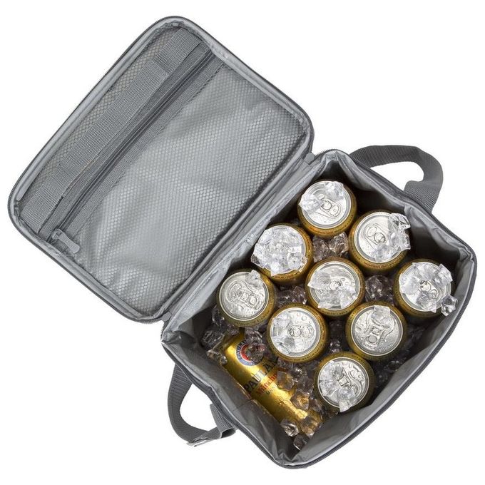 Rivacase Borsa Termica in Poliestere Grigio 11 Litri